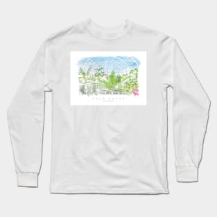 Palm House, Kew Gardens London Art Long Sleeve T-Shirt